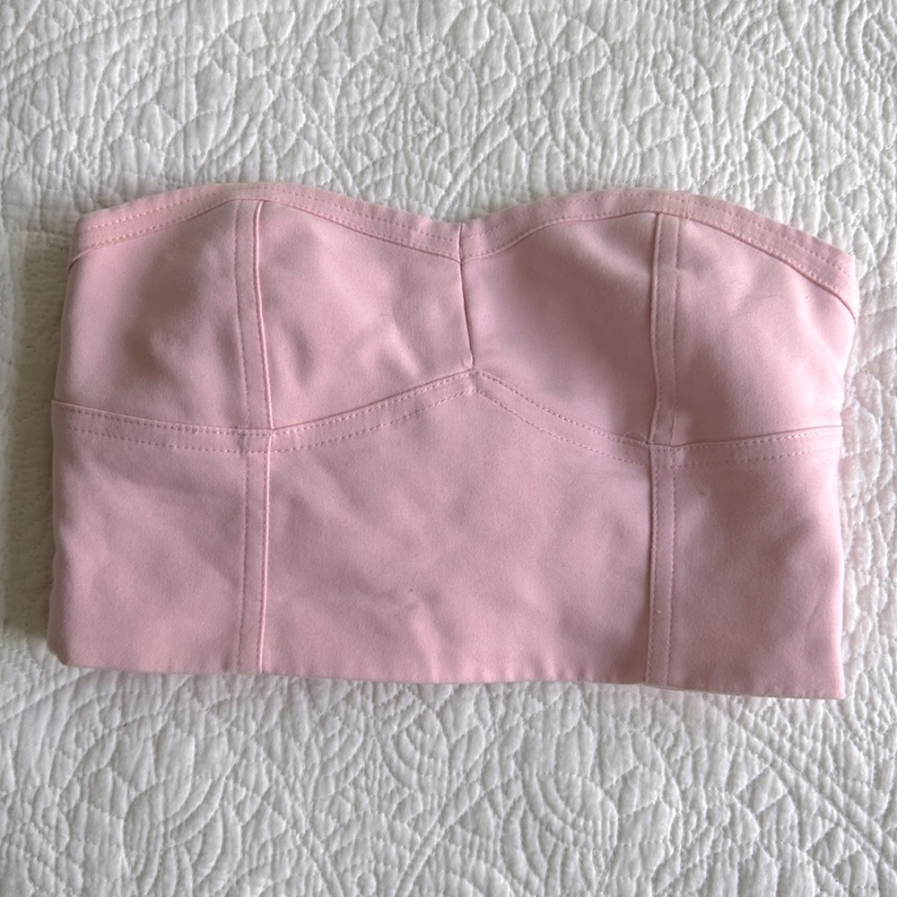 Zara pink corset crop top.size XS
